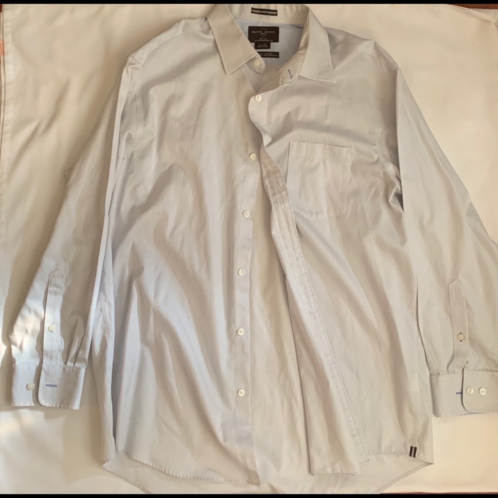 Black Brown 1826 Pin Stripe Button Down Shirt